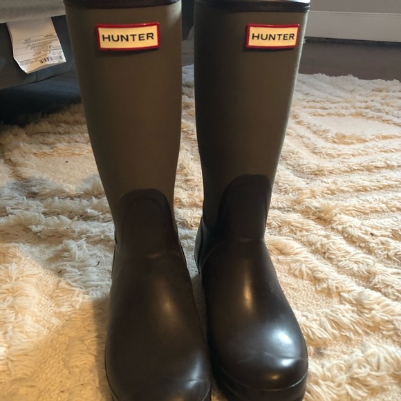 Hunter Shoes - Hunter rain boots- hunter green special edition
